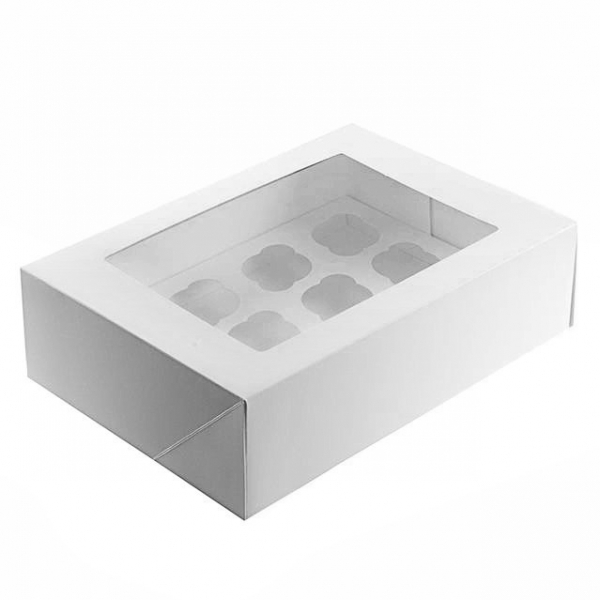 Коробка для капкейка с окном 320*235*100 мм