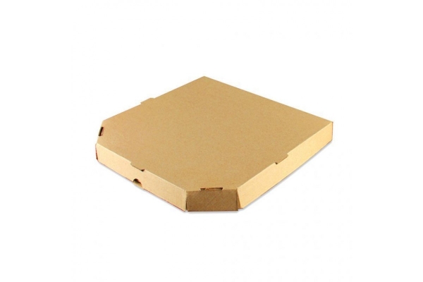 Коробка под пиццу 31*31*4,5 БУРАЯ, Pizza time