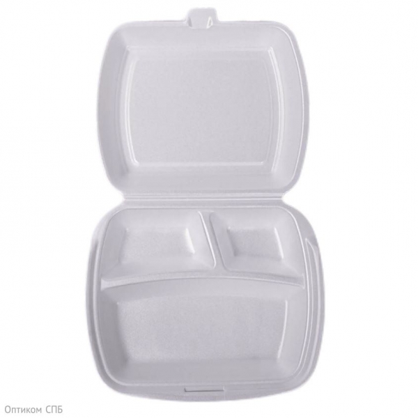 Ланч-бокс 3 секции БЕЛЫЙ
