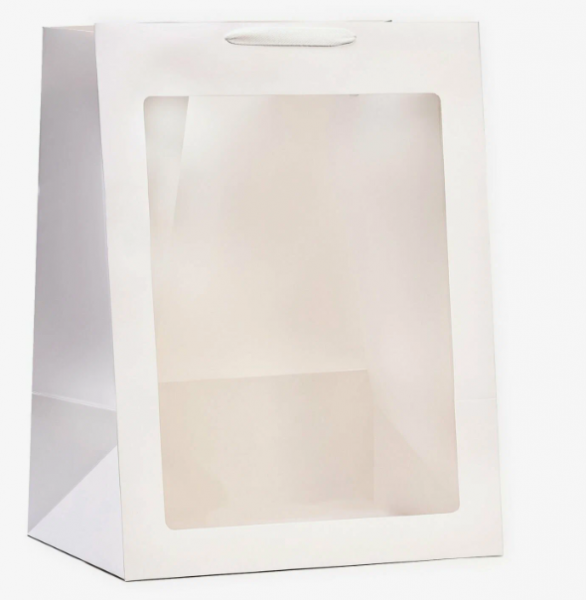 Пакет белый 140*60*250 мм + окно 60 мм
