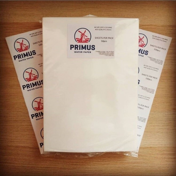 Вафельная пищевая бумага А4 тонкая PRIMUS Wafer Paper 0,3 мм