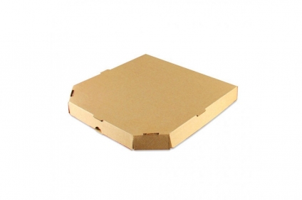 Коробка под пиццу 31*31*4,5 БУРАЯ, Pizza time